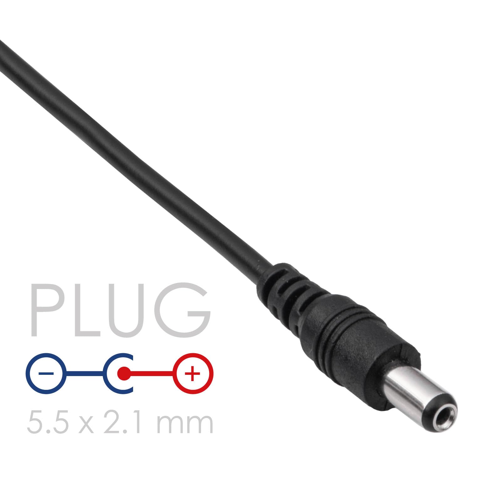 Akyga AK-DC-01 Cavo USB DC 5,5 x 2,1 mm adattatore 5 V Cavo di ricarica 80 cm
