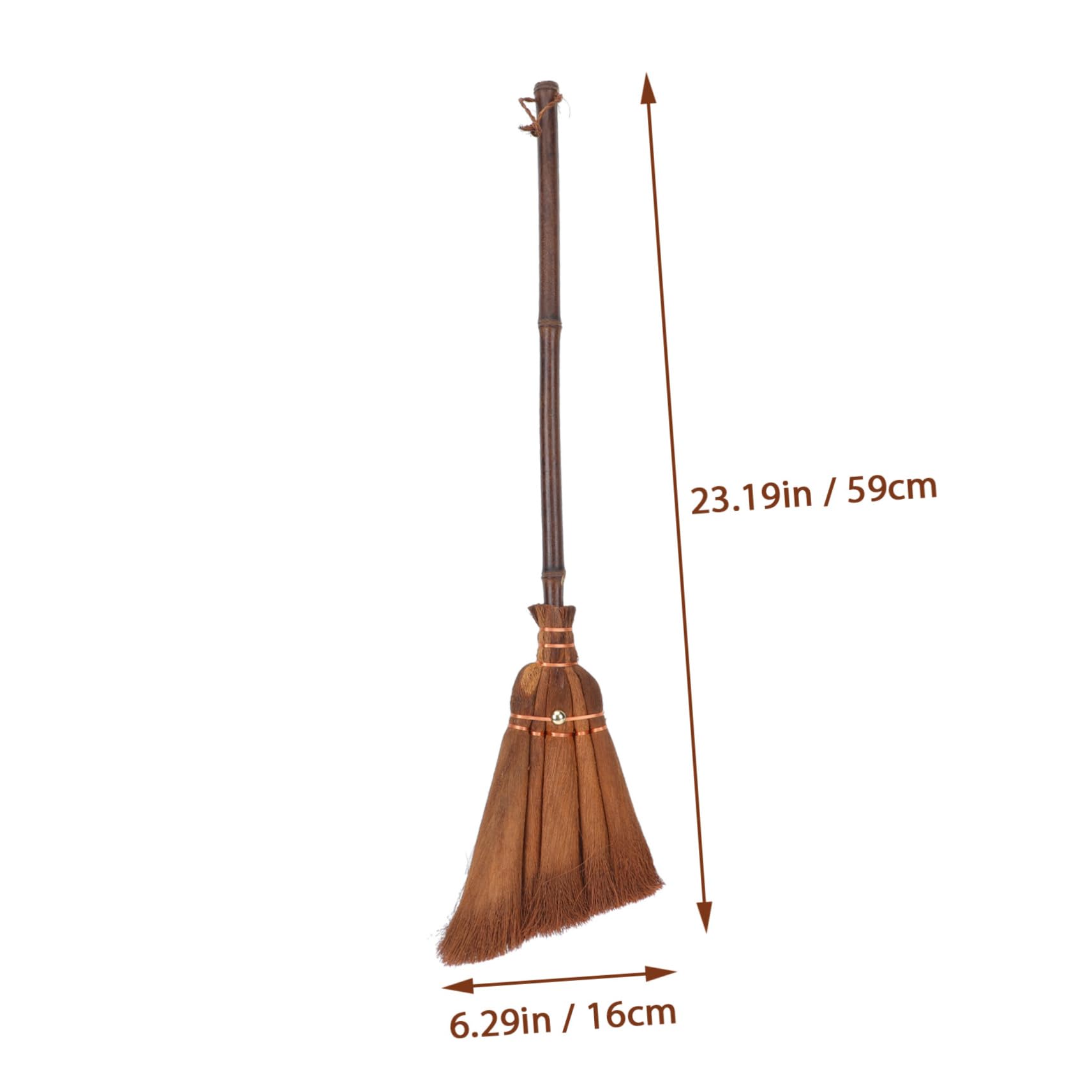 GOOHOCHY Broomstick Natural Boys and Girls' Cleaning Broom Set Indoor Outdoor Straw Brooms Toy