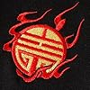 HaiZi XiHuan Streetwear Men's Dragon Embroidered Heavyweight Graphic Hoodies Japanese Techwear baggy Anime Hoodie, Black-dragon-01, X-Large #3
