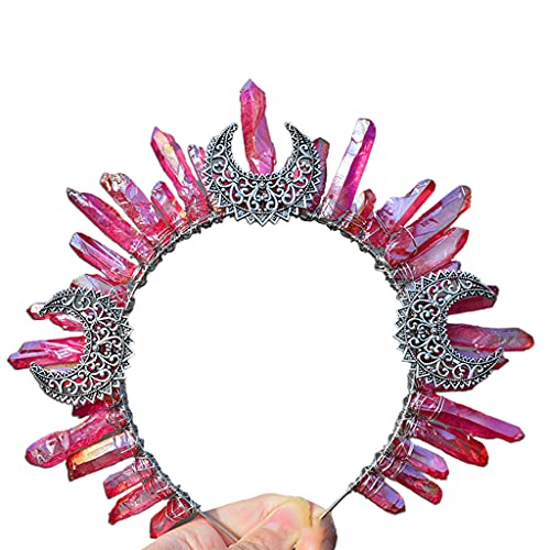 Gioielli di Quarzo di Cristallo Grezzo Tiara