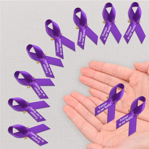 CRAFFANCY 100 PCS Purple Satin Ribbon Pins - Image 3