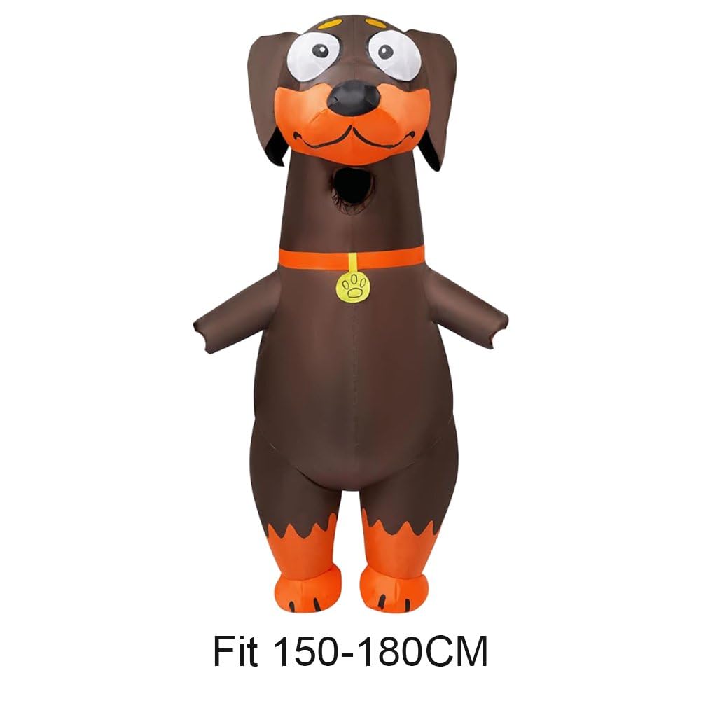 Disfraz Inflable De Perro Salchicha para Adulto, De Cuerpo Completo, para Fiesta Temática De Cosplay De Animales.