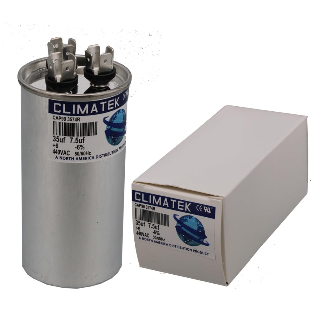 ClimaTek Round Capacitor - fits Genteq # 97F9494 | 35/7.5 uf
