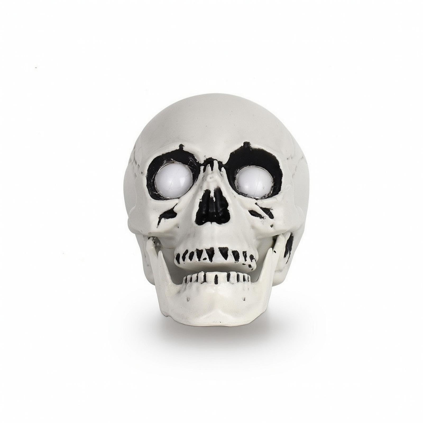 Cranium Light with Ground Stake Spooky Skeleton Hand Candle Stake Lights Outdoor Skeleton Hand Lantern for Yard, Garden, Lawn Pe Skull Battery-image-43