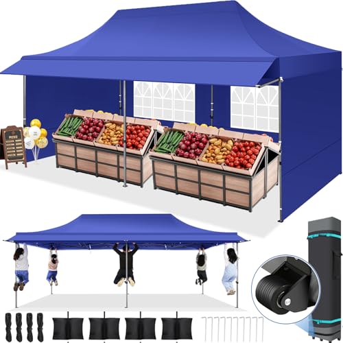 COBIZI 10x20 Pop Up Canopy Tent with Sidewalls