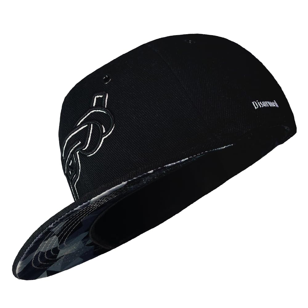 Nebelkind Gorra-Snapback Cap Disarmed Negro, Hombre Mujer Unisex, Talla Unica, tamaño Ajustable, Gorra de béisbol Moda, Estilo Streetwear, Gorras de béisbol con Visera Recta