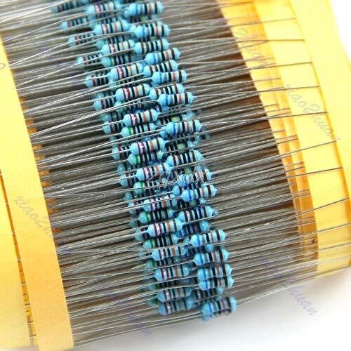 600 Pezzi 30 Tipi 1/4 W Resistenza 1% resistori a Film Metallico Kit Assortiti Ogni 20