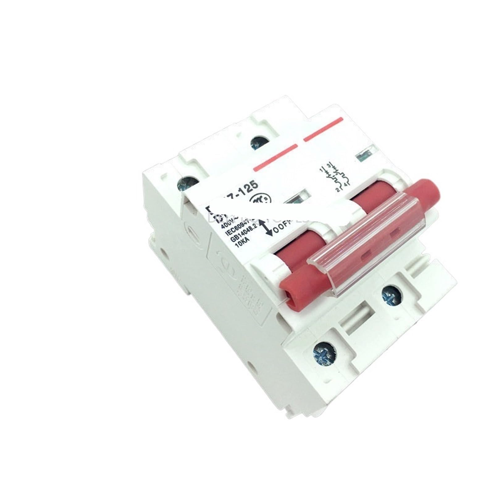 BALYDLUL 1pcs DZ47 1-4P 80A-125A 400V C Type Breaker(4P,100A)