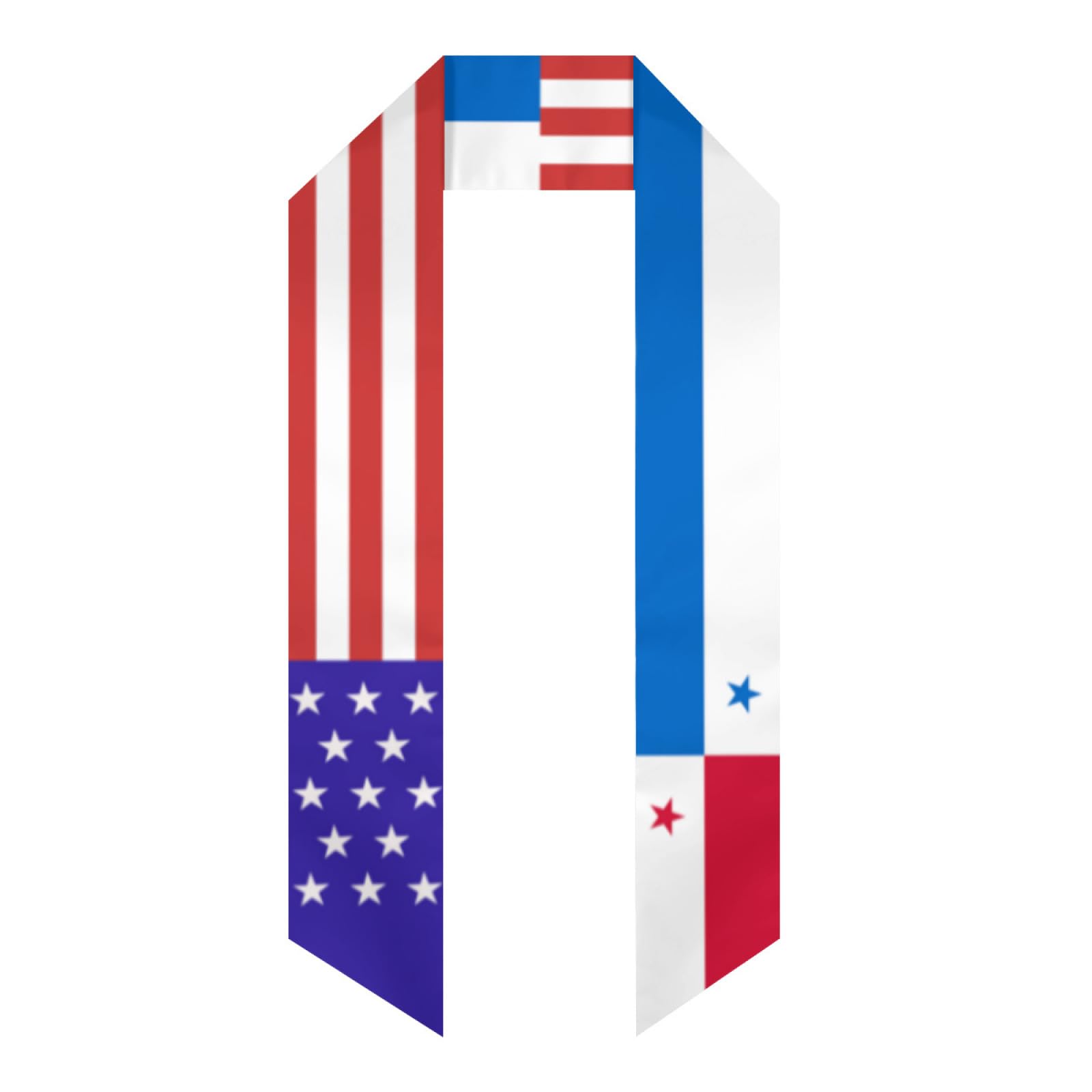 Panama Panamanian America Flag Graduation Stole Sash Shawl for Men Women Thickened Duoble-sided Scarf Angled for International Students Teachers Study Aboard Graduate Gift 72 inches Unisex