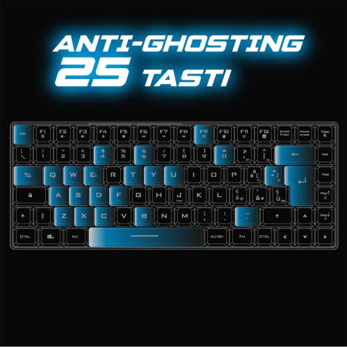 Spirit Of Gamer | Tastiera Gaming Wireless Bluetooth RGB | Layout Italiano QWERTY | Mini Keyboard Compatta TKL 65% | Tasti Semi-Meccanica Con 25 Anti-Ghosting | Compatibile Con PC, Telefono e Tablet – Image 6