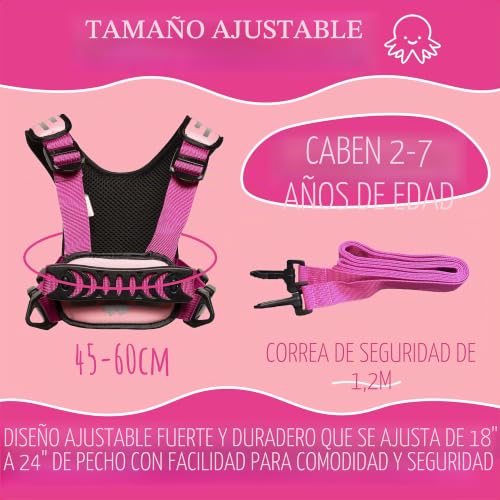Arnés activo rosa Hobbledehoo HH3 para niños de 1 a 7 años 3