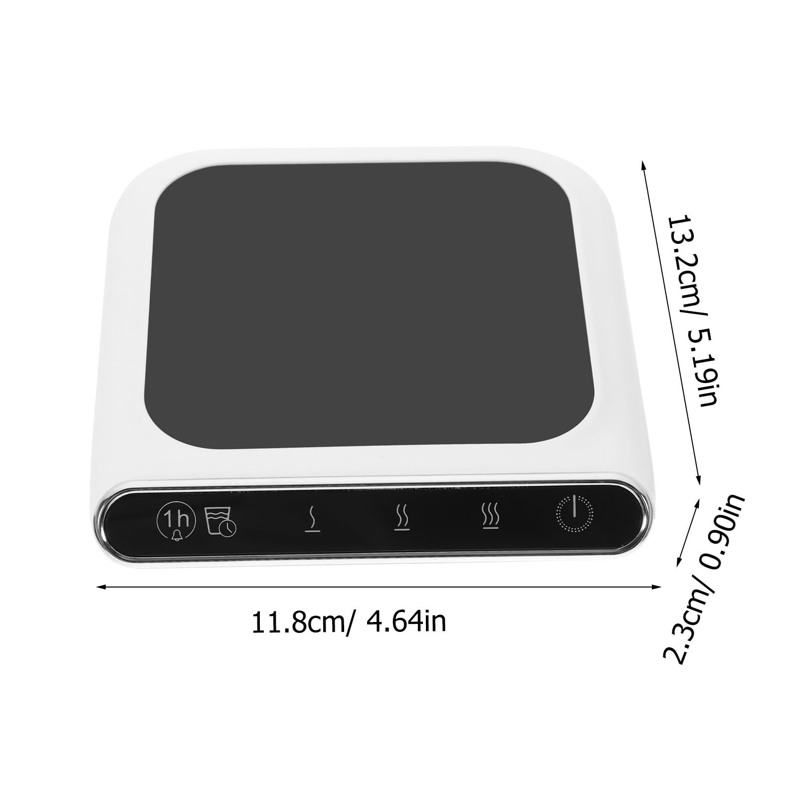 Didiseaon Calentador de Tazas Eléctrico 3 Niveles de Temperatura, Posavasos USB Reutilizable para Café, Té y Leche, Ahorro Energético, Adecuado para Oficina y Uso Doméstico