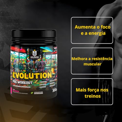 Pré-Treino Evolution Pré Workout 300g - Soldiers Nutrition (Melancia)