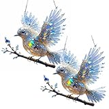 Photo Gallery crystal sky bluebird stained art ornament, 6 inches 2d stained art hummingbird hangings, radiant bird design, for window decorations hanging (2pcs) Photo Gallery crystal sky bluebird stained art ornament, 6 inches 2d stained art hummingbird hangings, radiant bird design, for window decorations hanging (2pcs)