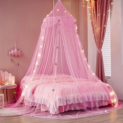 Moustiquaire Ronde En Polyester Pour Lit, Décoration