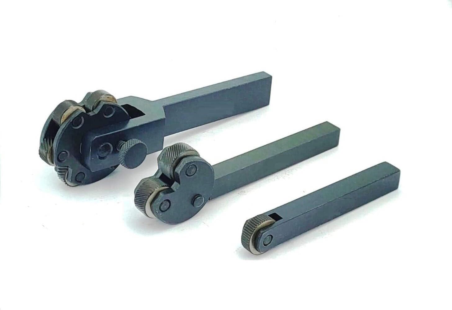 Buyohlic Black Combo Of Lathe Knurling Tool Attachment (Combo 4 -Set Of 3 Pcs)