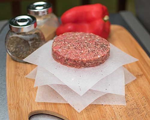Hamburger Patty Paper Sheets, Wax Paper Squares 250 Pcs 6" X 6" Non-Stick #TOP1