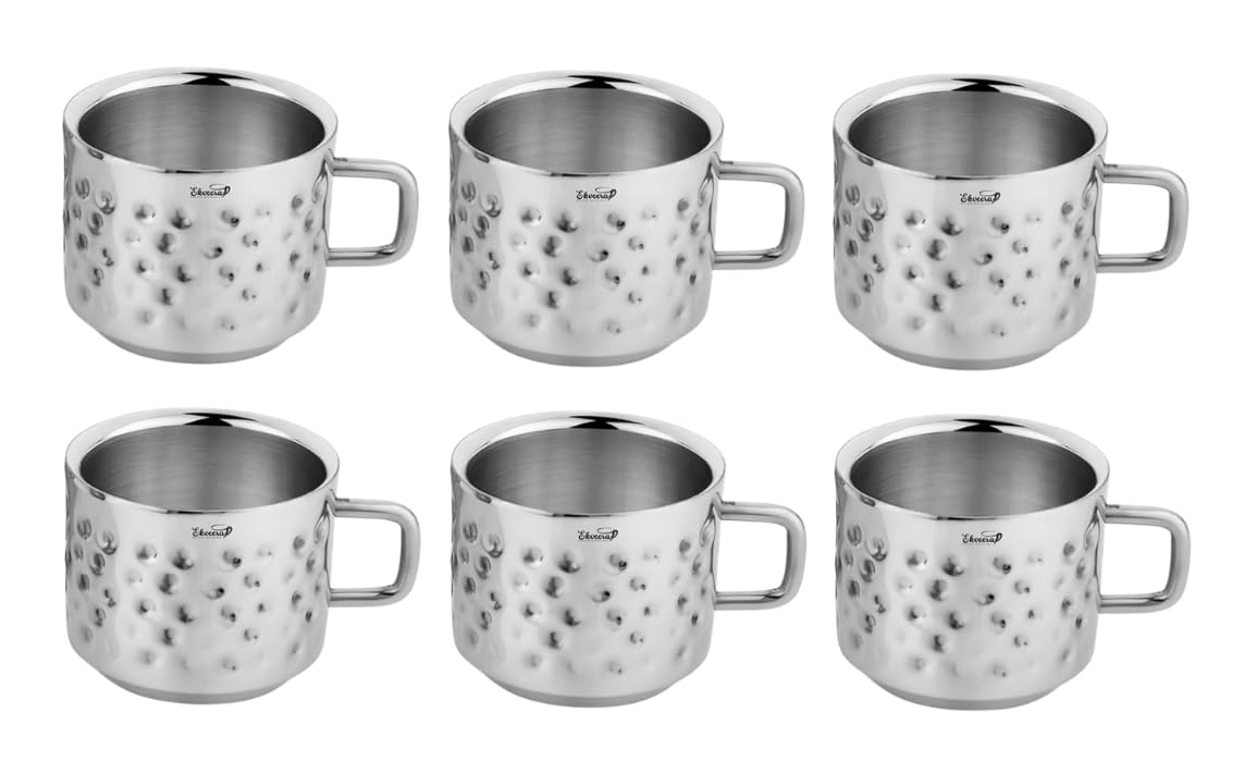 Buy Ekveera Tea Cup Double Wall Stainless Steel Unbreakable Tea Cup