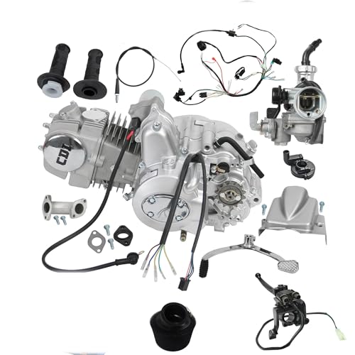 140cc Racing 4-Stroke Semi-Auto Engine Motor Kit Electric Start 3-Speed