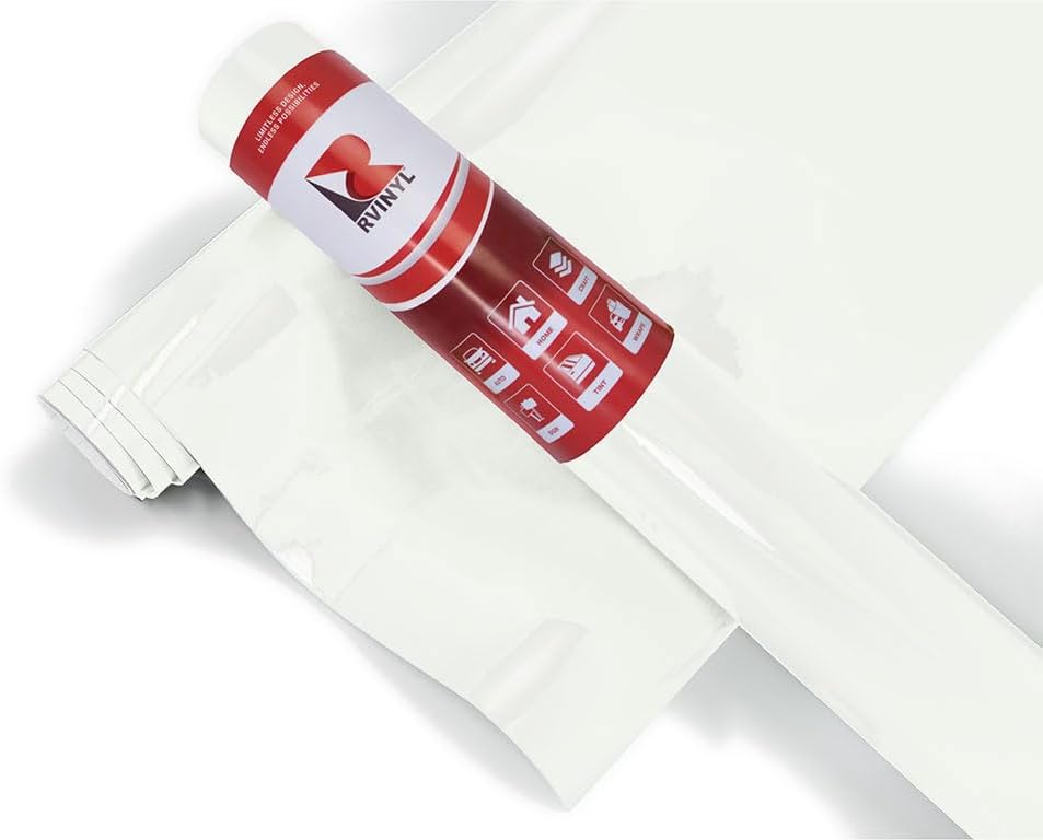 3M 2080 Series G10 Gloss White - 5ft x 6ft - 30sq ft - Dual Cast Thick Vinyl Car Wrapping Film - Bubble Free Vehicle Sheet Roll