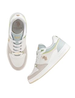 U.S. Polo Assn. Women Della Round Toe Lace Ups Sneakers with Comfort Insole