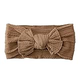 regalo リボンヘアバンド 赤ちゃん ヘアアクセサリー ヘアバンド ジャガード生地 (ビスケット)