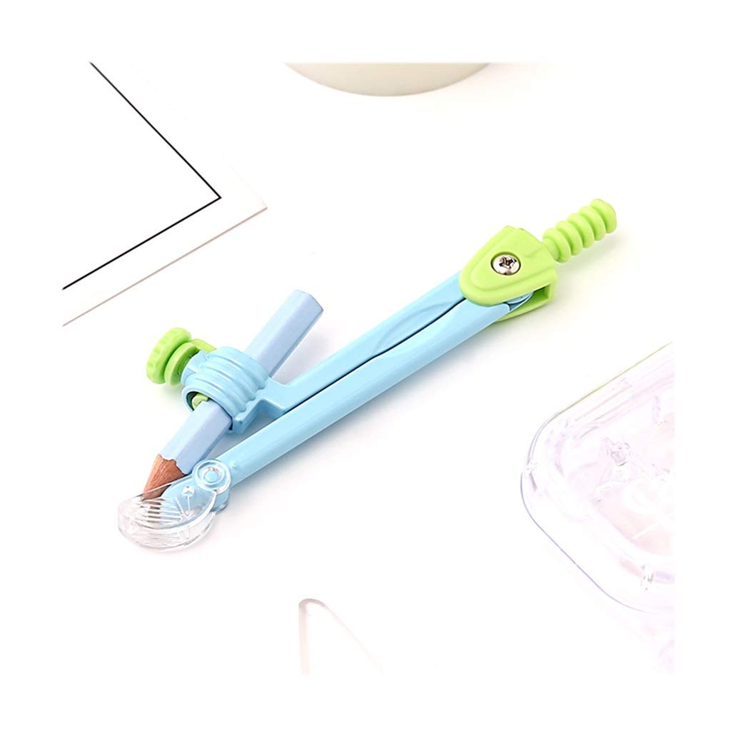 Boussole Rose/Bleu Compas à Dessin Outils de Géométrie Compas à Arc Professionnel pour Menuiserie avec Porte-Crayon Jusqu'à 11,8 Pouces de Diamètre Outils de Mesure，Onecolor