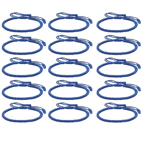 Blue Friendship Bracelets, Blue Rope Knots Friendship Bracelet, Blue Bracelets for Men Women