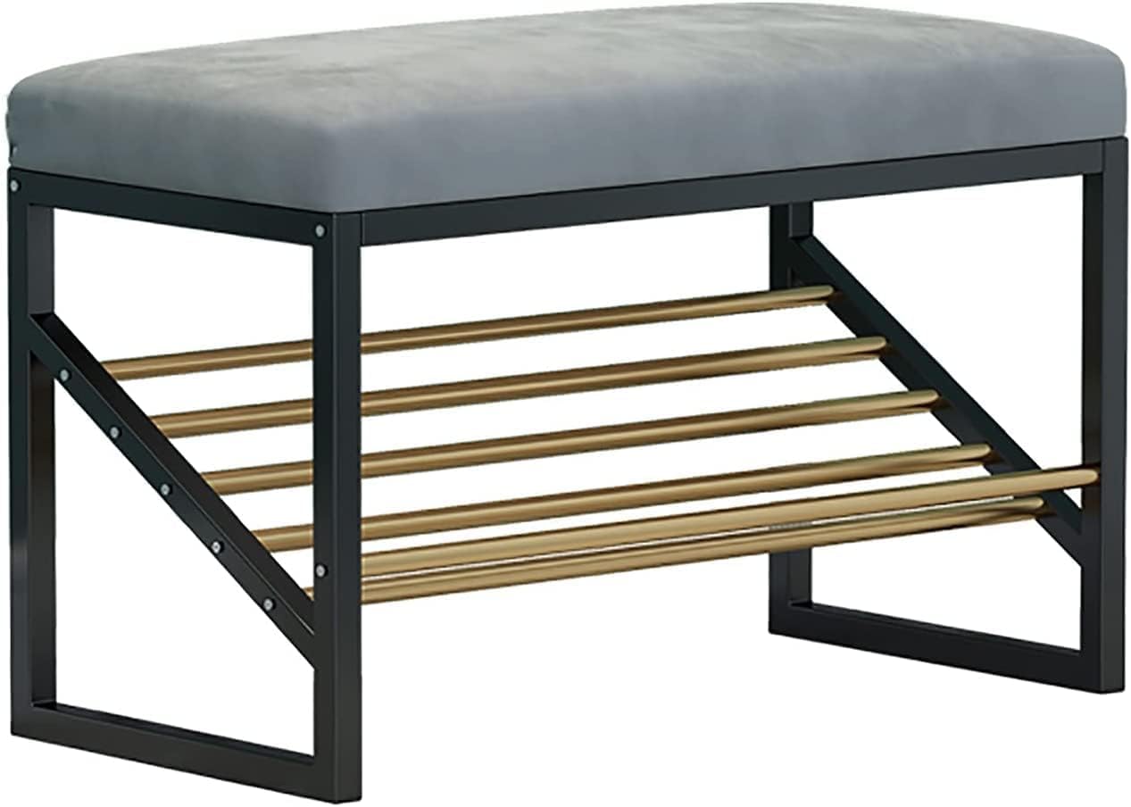 Banc de bout de lit et rangement de chaussures confortable