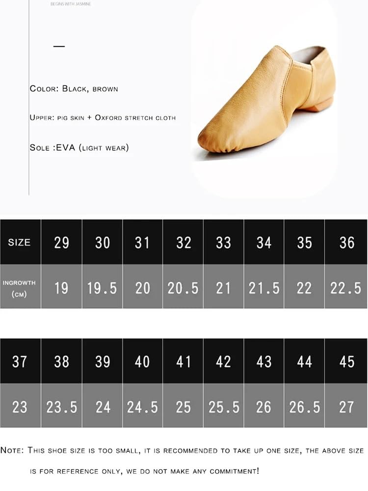 LATEAU Scarpette da Danza Scarpe da Ballo in Vera Pelle, Scarpe for Bambini, for Uomini e Donne, Scarpe da Ballo for Danza del Ventre(Black,31)