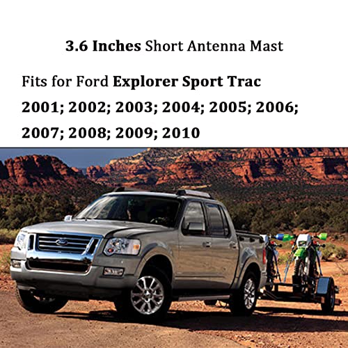 Amfrne Short Performance Antenna For 1994-2009 Ford Mustang, 1995-2010 Ford Explore, Perfect Replacement Black 3.6 Inches Aluminum Radio Antenna thumb #6
