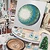 Tumbled Sea Glass 31oz - Frosted Crafting Gems for Christmas Tree Decor, Wreath DIY & Vase Filler | Beach Glass Pieces for Holiday Crafts and Home Décor(Aqua White) #4