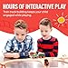 Tiny Conductors 18 Piece Wooden Train Track Connectors & Adapters, 100% Real Wood Male-Male & Female-Female Pieces, Compatible with Thomas and Major Brands Wooden Toy Railroad Sets, (18-Piece)