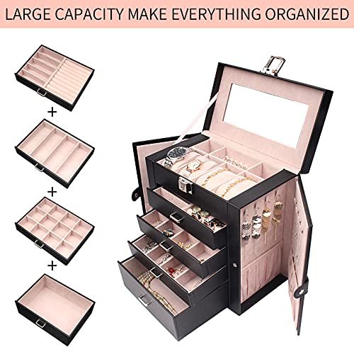 FEIYAN-Organize-Your-Jewelry-in-Style-5-Layer-Leather-jewelry-box-Large-Capacity-Flexible-Partitions-and-Elegant-Design