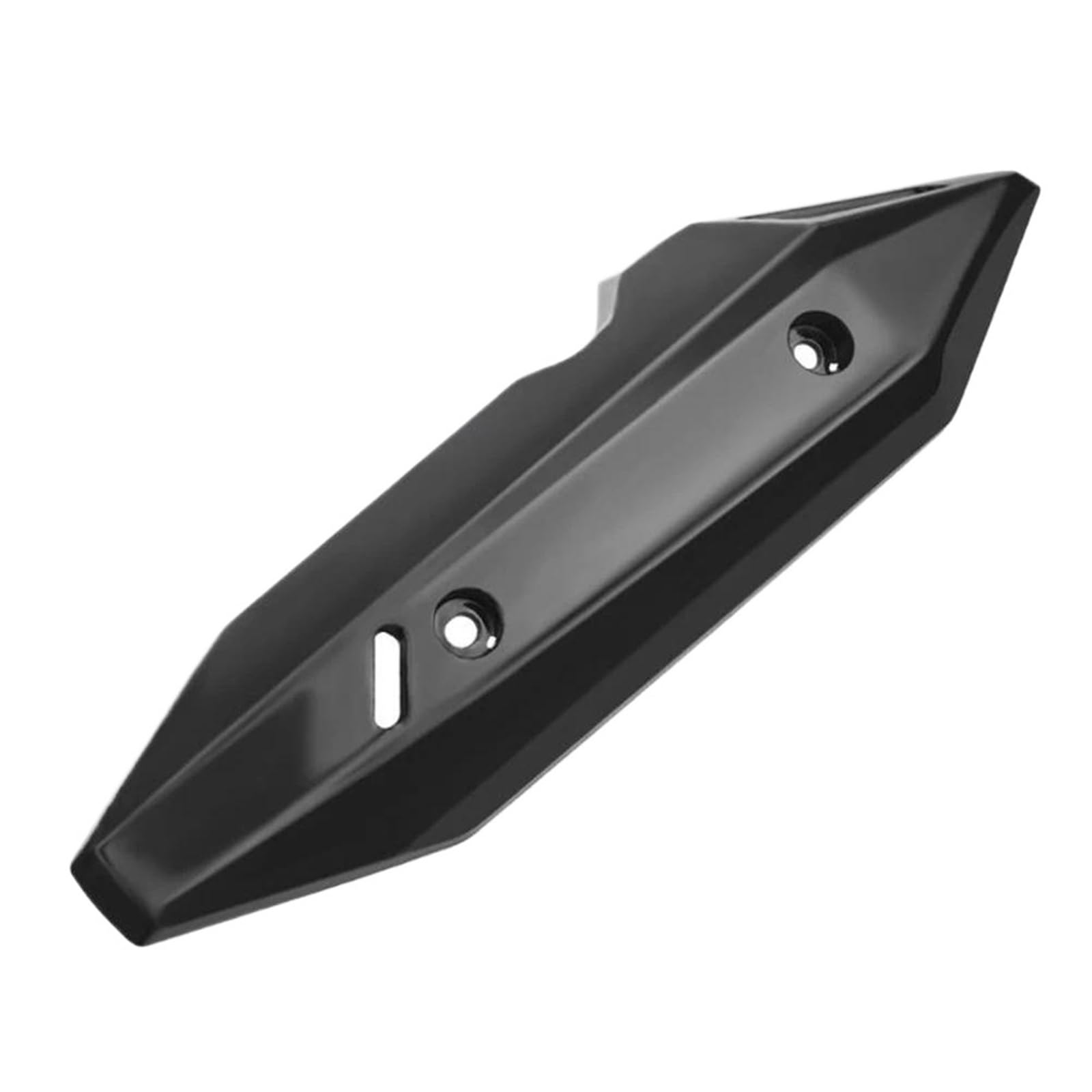 Protector térmico de escape para moto tapa negra de colector con abrazadera 8