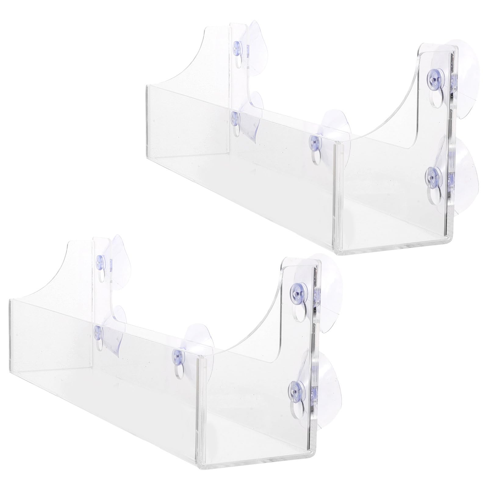 OUNONA 2 Piezas Estante para Bebidas con Ventosa de Acrílico para Puerta