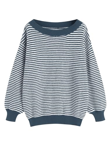 Image of ZAFUL Sweaters for Women Off Shoulder Knit Sweater with Long Sleeve Loose Pullover Jumper Tops