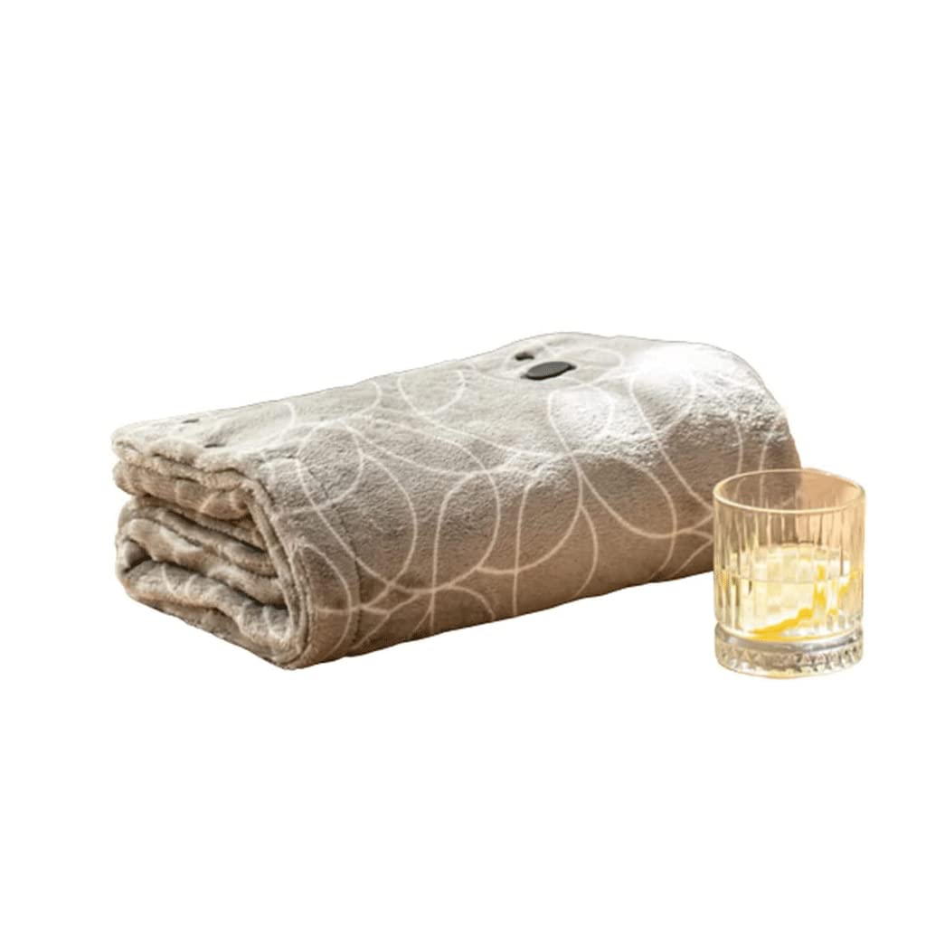 DAPERCI Coperta riscaldata USB Accogliente e Morbida Coperta a Scialle Elettrico Spegnimento Automatico e 4 impostazioni di Calore Coperta riscaldata per la casa Lavabile in Lavatrice