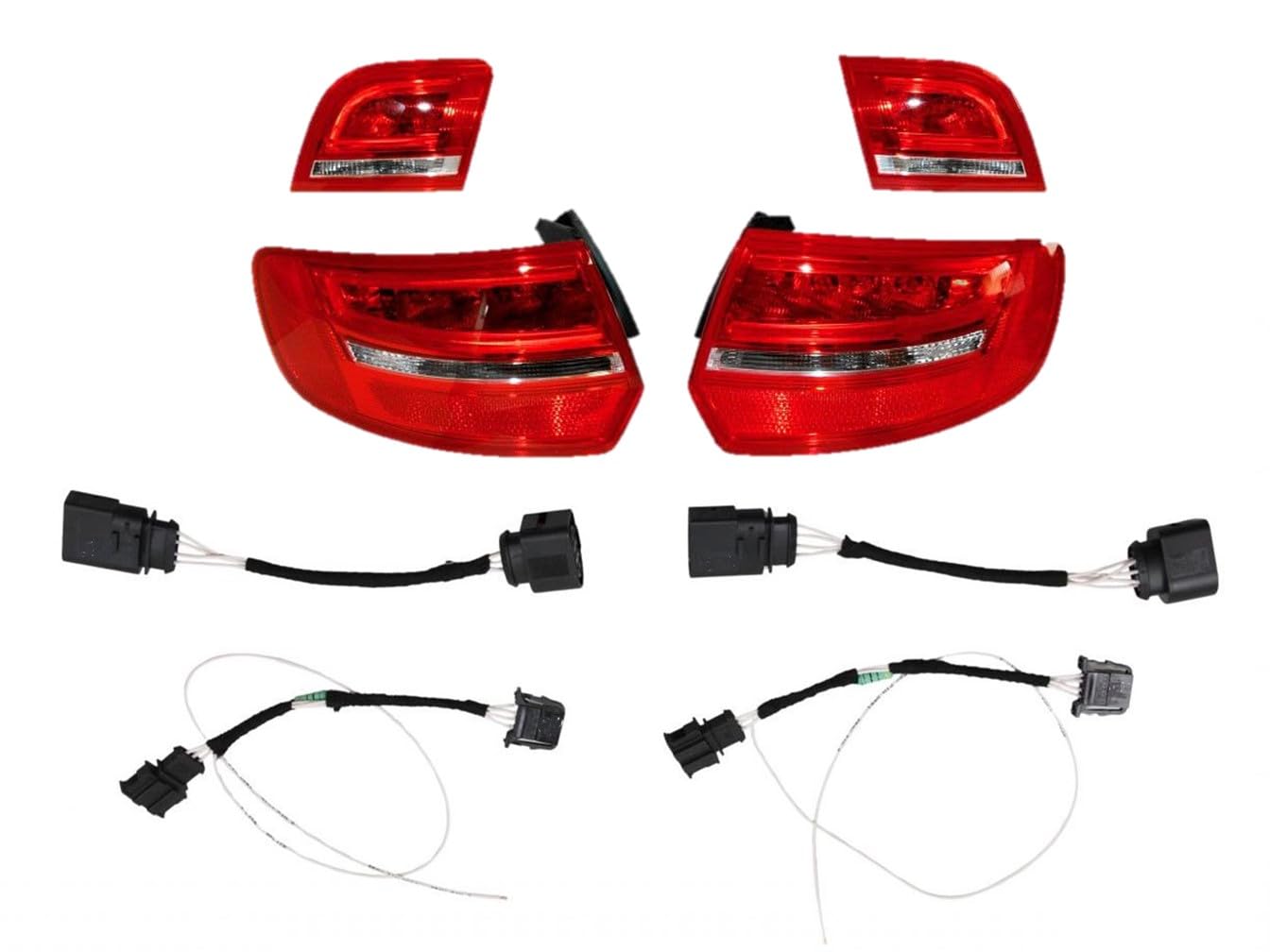HZ-DESIGN 1 juego de cables adaptadores para reequipamiento de luces traseras LED Facelift compatibles con Audi A3 8P Sportback