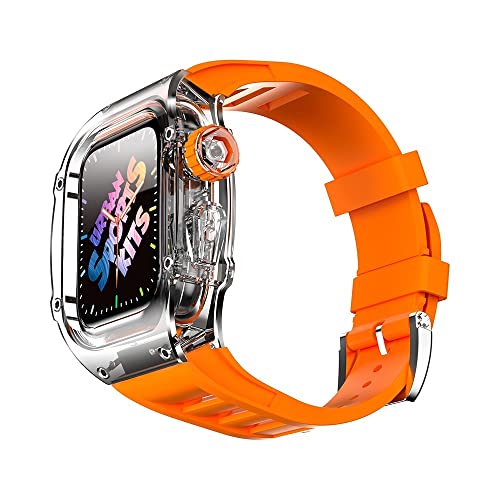 Correa de repuesto deportiva e impermeable con bisel para Apple Watch Series 9 y 8 3