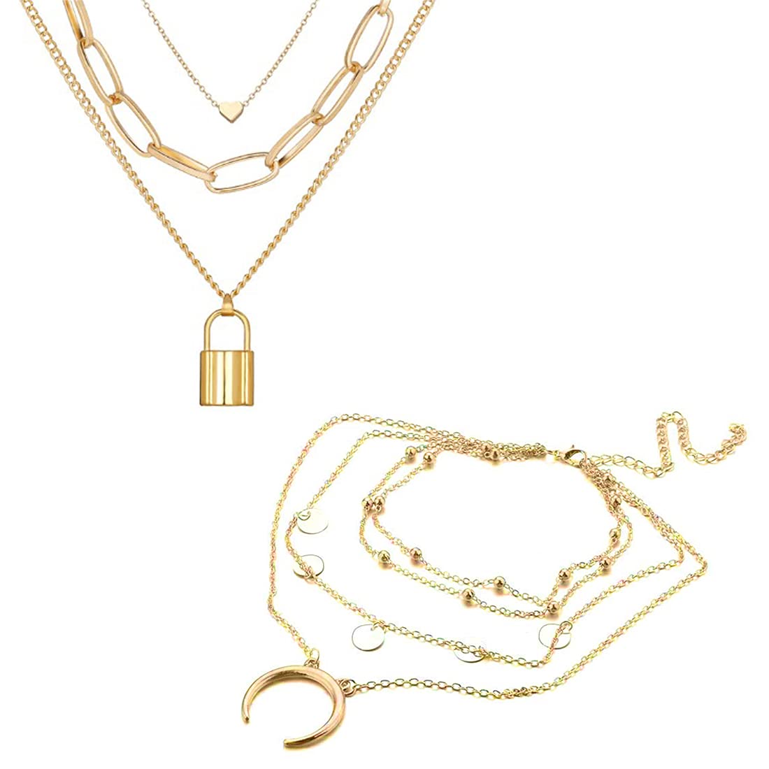 See full amazon price history chart for Jewels Galaxy Gold Plated Layered Necklace Combo (JG-PC-NCK-22104) Jewels Galaxy Gold Plated Layered Necklace Combo (JG-PC-NCK-22104) (B09839G8D3) Amazon Price History, Amazon Price Tracker