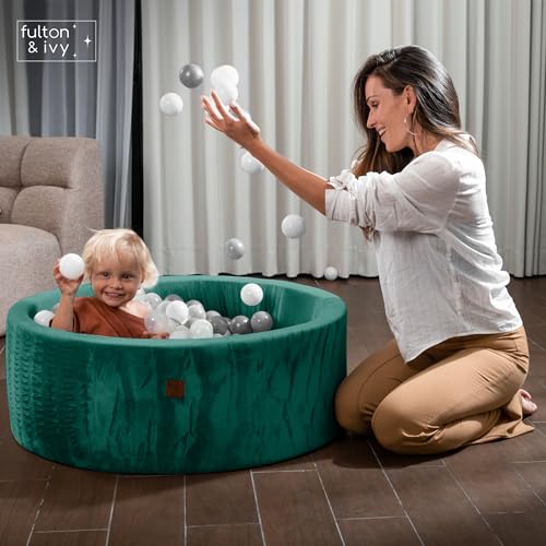 Fulton & Ivy Premium Baby and Toddler Ball Pit (35"x11.8") | Easy to Clean Memory Foam Ball Pit Made with Non-Toxic Materials | Durable Ball Pits for Toddlers 1-3 (Balls Not Included) - Thumbnail 5