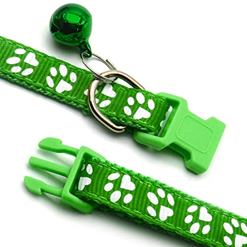 LEEQBCR 6-teiliges Welpenhalsband separates Welpen-ID-Halsband verstellbare Schnellverschluss-Schnalle reflektierendes Haustierhalsband Katzenhalsband weiches Nylon verstellbar kleiner Hund