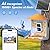 FOVAL Bird Feeder with Camera, Smart Feeder Camera with AI Identify Bird Species, Auto Capture Videos & AI Motion Detection, 5W Solar Panel, Ideal Gift for Present