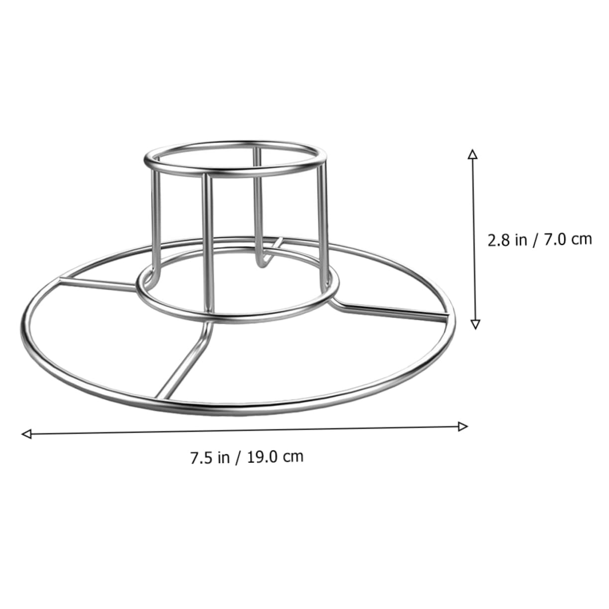 BESPORTBLE 4pezzi Inossidabile per Arrosto per Rack per BBQ Accessorio per Picnic e Grigliate all