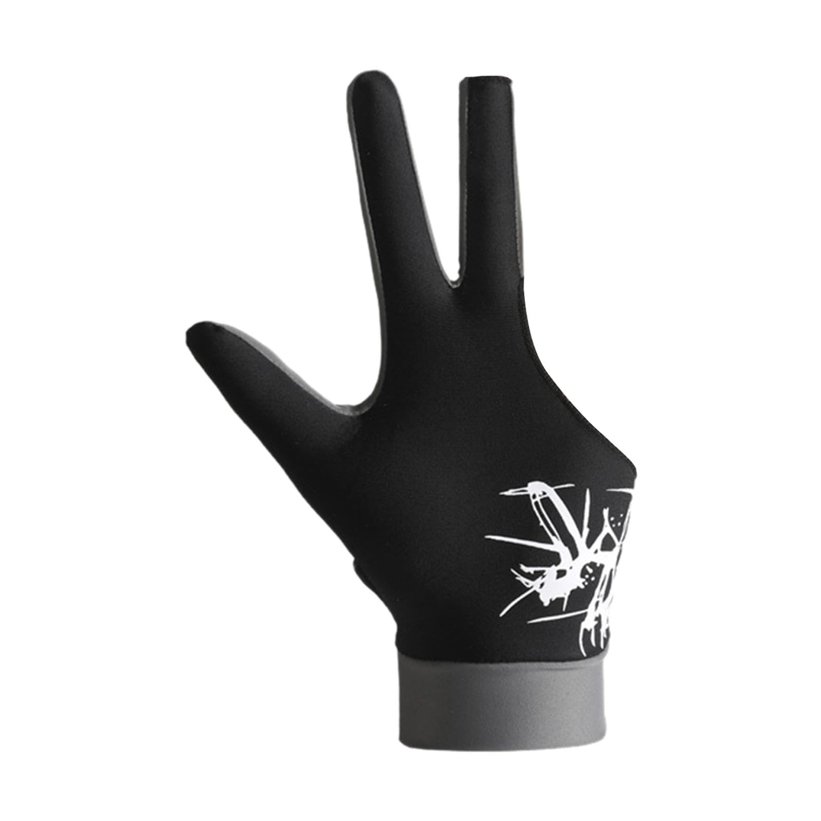 CALANDIS™ Billiard Glove for Adults Quick Drying Game Gloves Show Gloves for Left Hand Black Splicing | Gloves Straps & Hooks | Strength Training | Fitness Running & Yoga-image-5