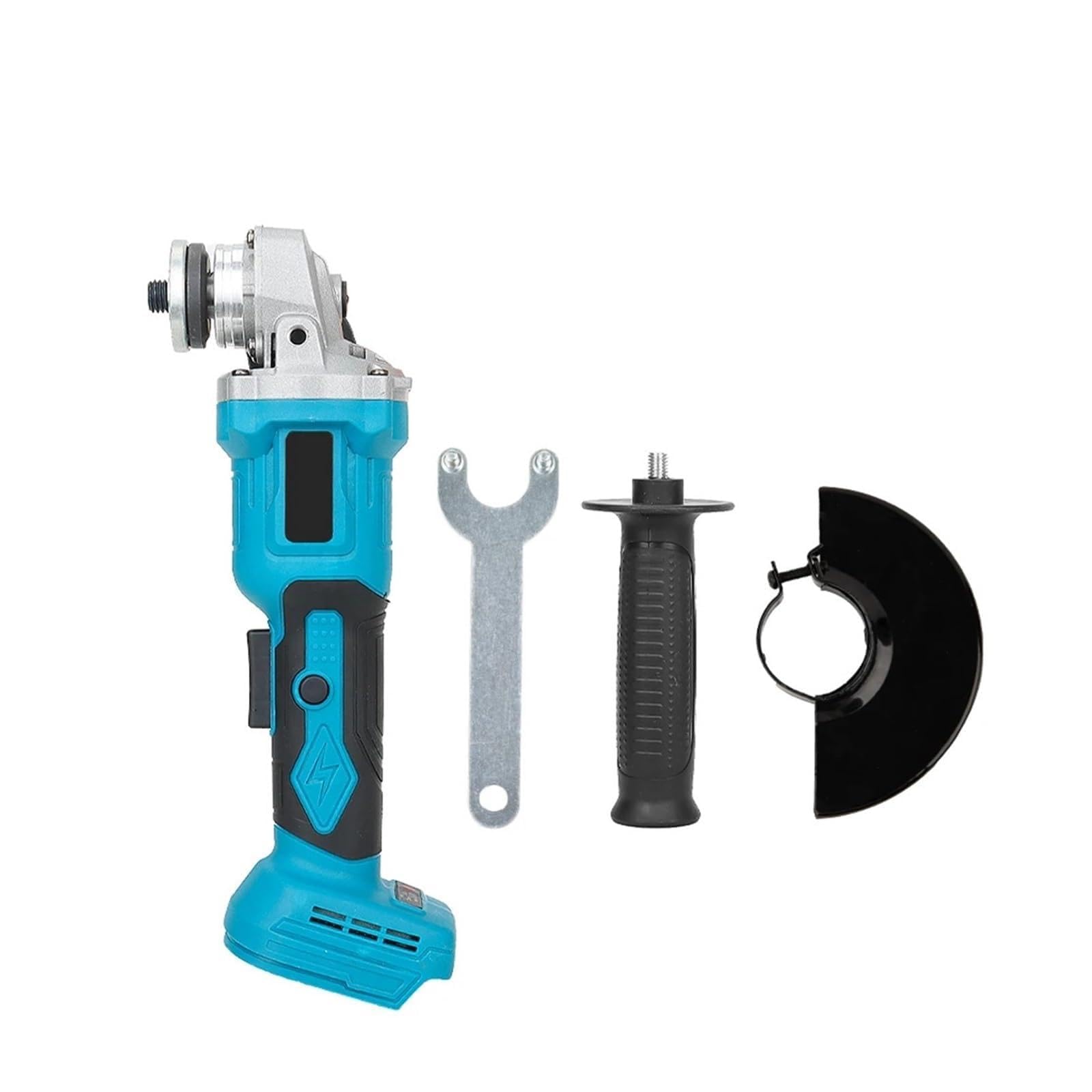 LNHHG 21V Brushless Cordless Angle Grinder 9000RPM Cutting Tool for Metal Wood(AB215 no battery)