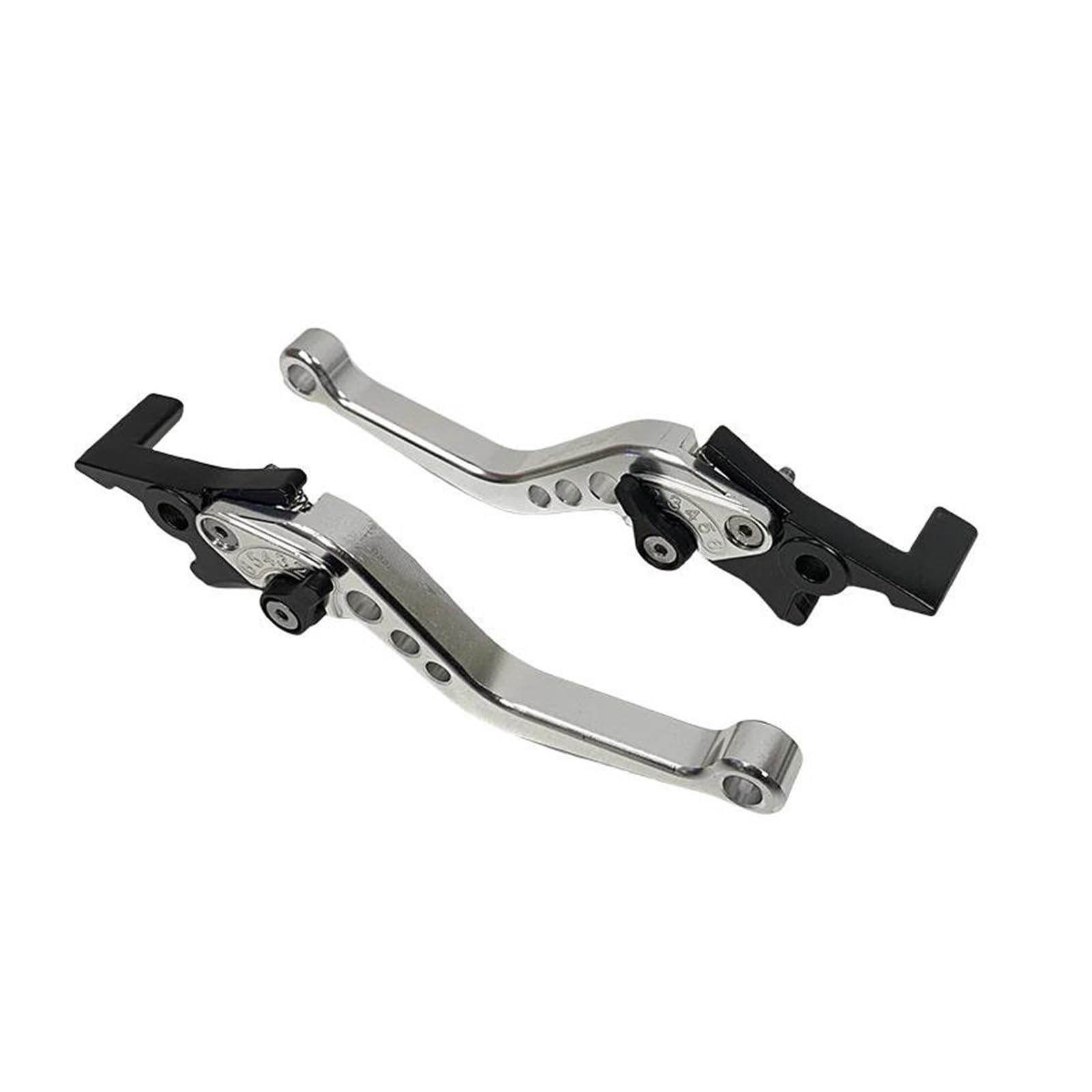 SPVPDMIWFK Brake Lever Handle Motorcycle Double Disc Brake Adjustable Handle Lever Modification Accessories Scooter Electric Bike for D7YA GY6 Parts Handlebar Clutch Brake(2)