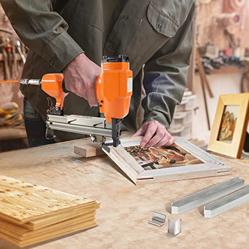 Kamsin V1015 Pneumatic Picture Frame Nailer, Air V Nailer, 5/16'' To 19/32'' (7-15Mm) V Nails, 30 Gauge Power Wood Joiner, Wood Framing Nail Gun For Picture Frames (Kamsin V1015 V Nailer) #TOP1
