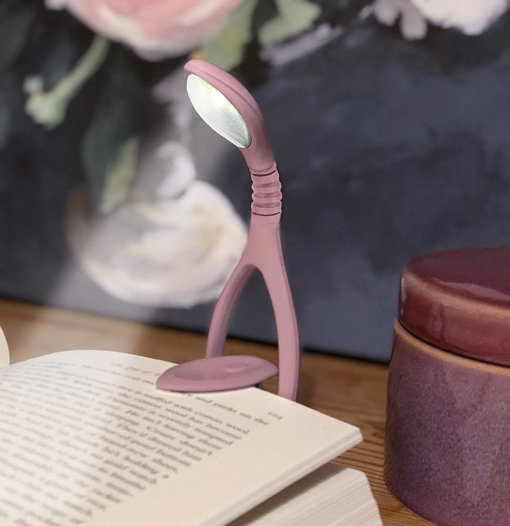 moses libri_x - Luce LED da lettura Lumi Plus, motivo: gufo, con dimmer continuo, lampada da lettura per lettura al buio